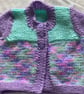 Short sleeved baby cardigan