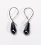 Hematite Drop Silver Earrings - Image 1
