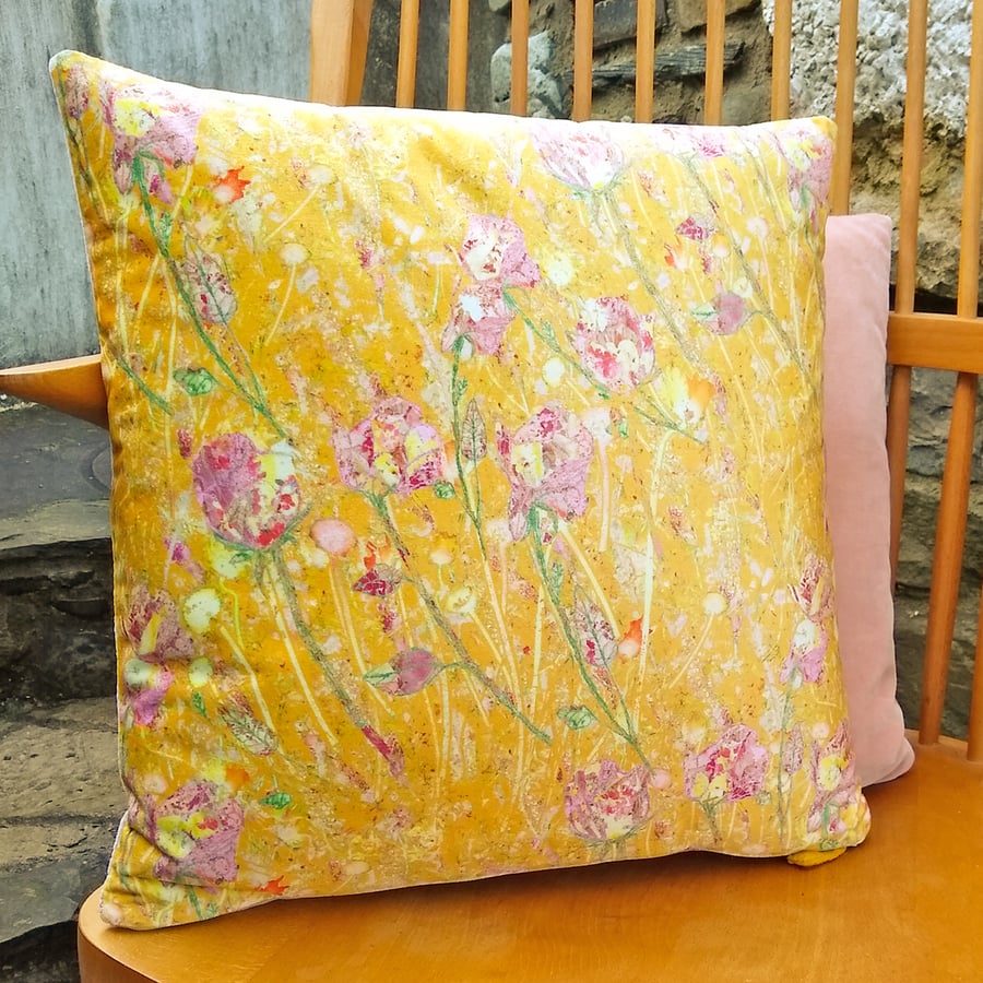 Custom Order, Golden Yellow Cushion