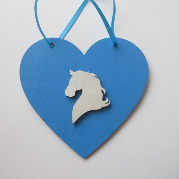 Horse Love Heart Hanging Decoration Valentine Pony