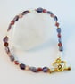 Pink Tourmaline And Iolite Bracelet - Handmade In Devon - Image 3