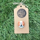 Hand Painted Pebble Glass Pocket Pet Animal Party Bag Filler Message