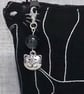 Black cats make up bag, zipped pouch, cosmetic bag - Image 4