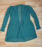 Mohair Cardigan in Petrol Colour. Womens approx size 12-14. Flare Top - Image 4