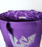Purple Tote Bag, dragon - Image 3