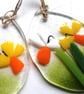 Fused Glass Daffodil Suncatcher: Easter Egg Decoration - Image 6