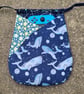 Tie-On Pocket - Large Space Whales - Image 3