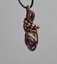Natural Brandberg Crystal & Copper Necklace Pendant Gift Jewellery Jewelry - Image 10