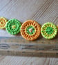 Dorset Button Necklace, Citrus - Image 2