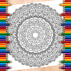 Digital Colouring Pack - Thirty Big Mandalas