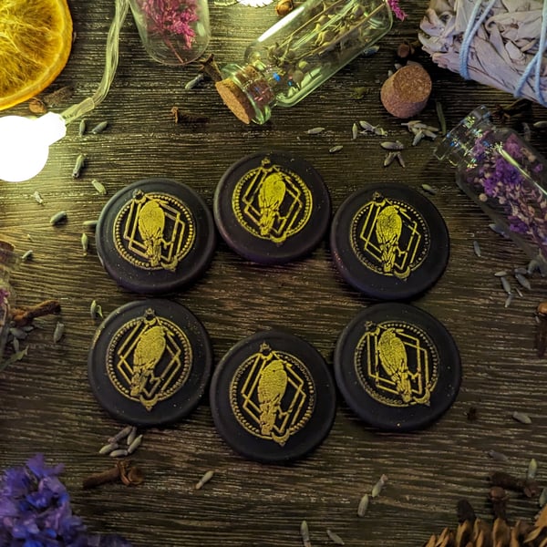 Scented Raven Wax Melt Coins