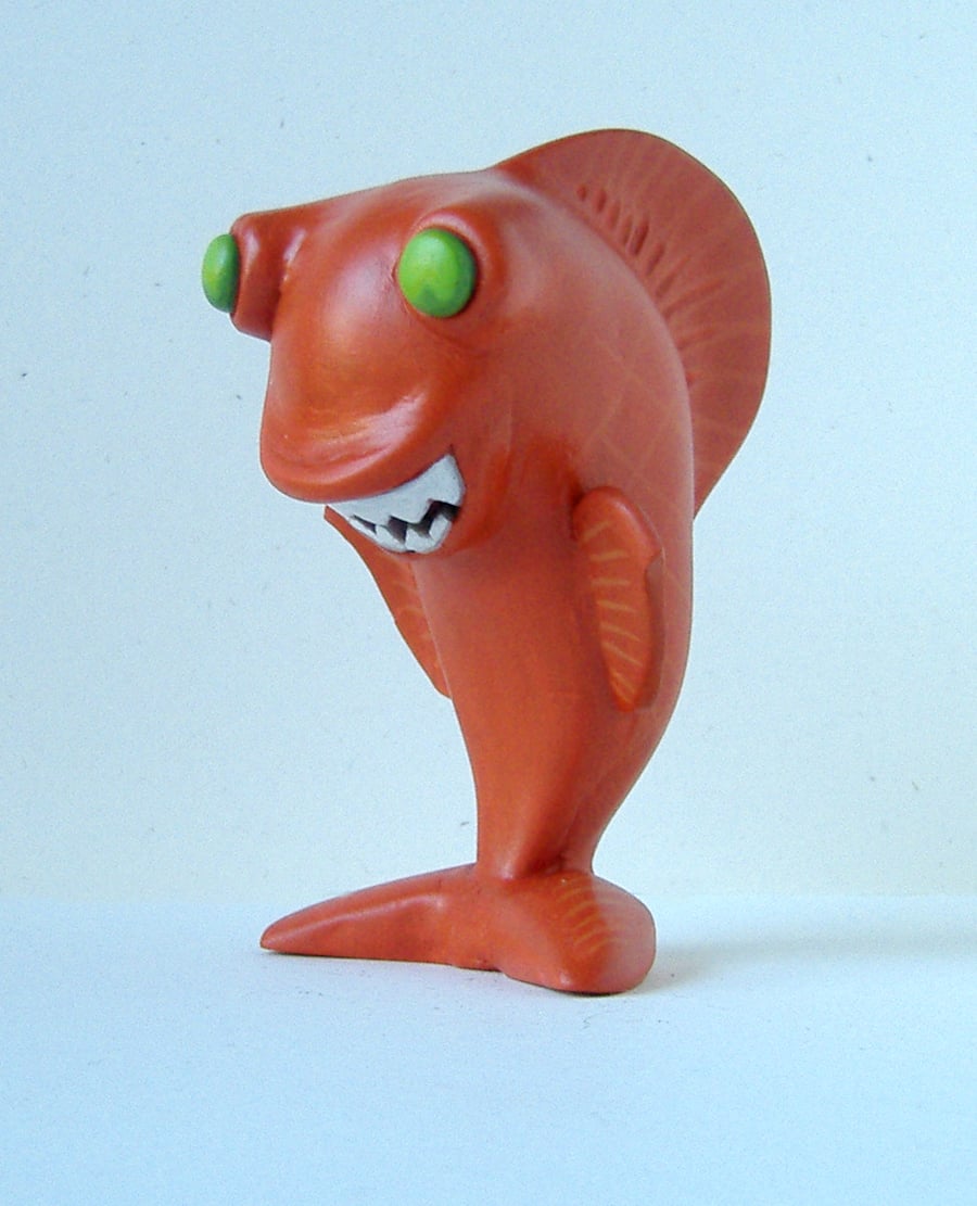 Mr Goldfish Collectible Geek Art toy Sculpture SALE!
