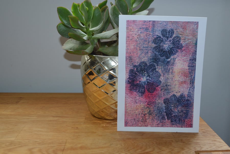 Flower greeting card