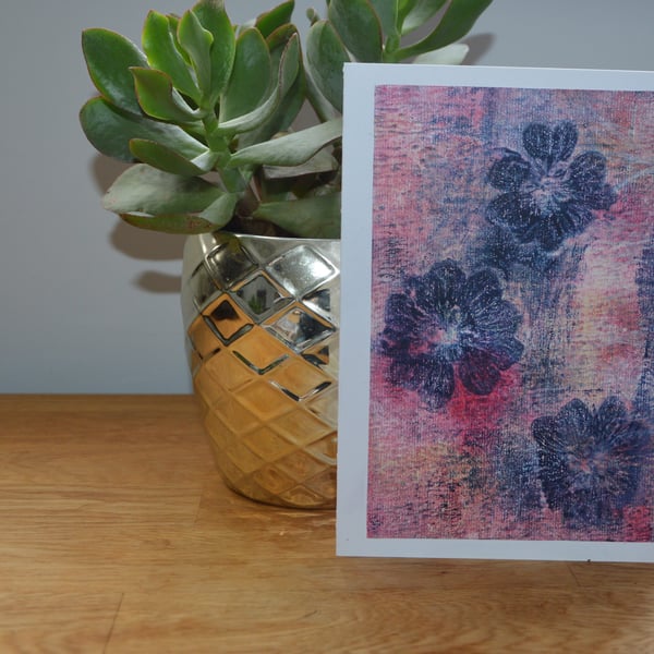 Flower greeting card