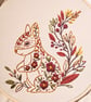 Folk Squirrel Stick & Stitch Embroidery Pack - Image 2