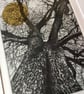 'Yeld Oak 1' Varied Edition with Golden Sun, original Hand Pulled Print - Image 3