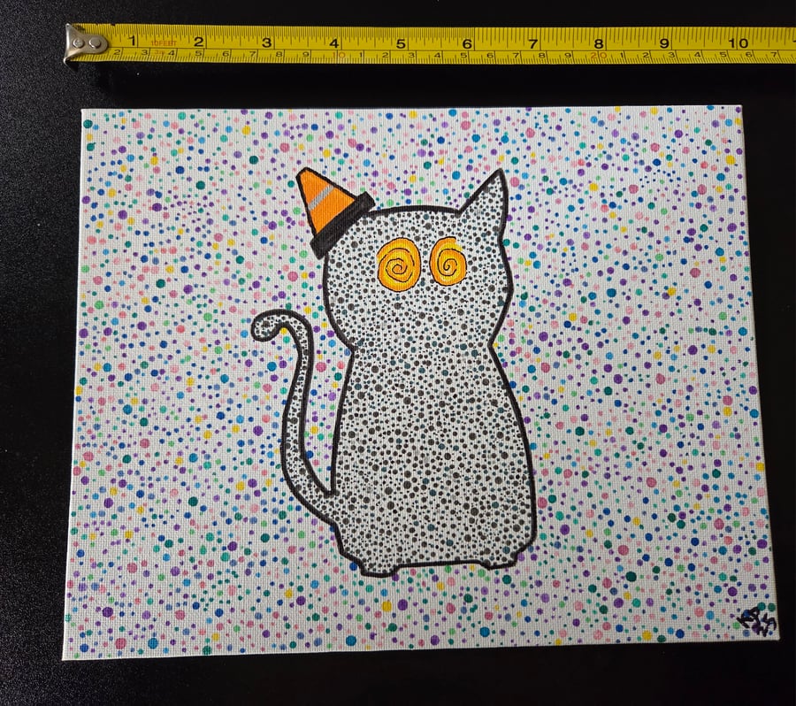 Nipfest original painting - Dot series chaos