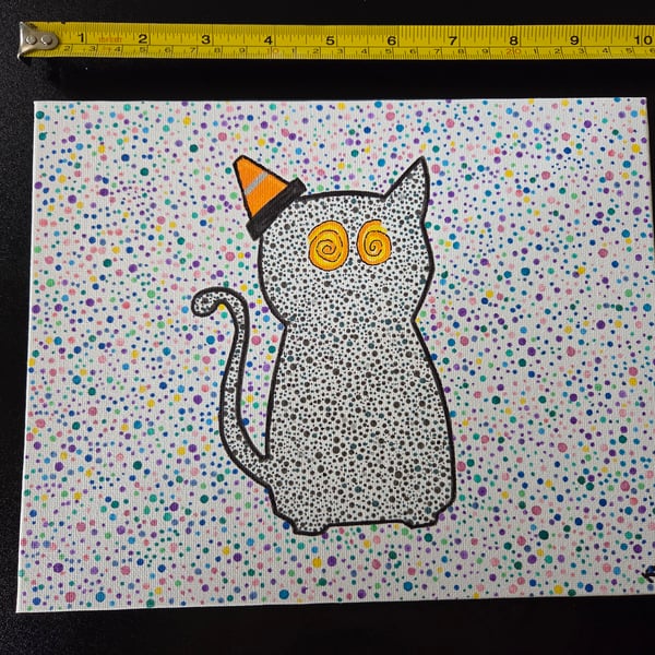 Nipfest original painting - Dot series chaos