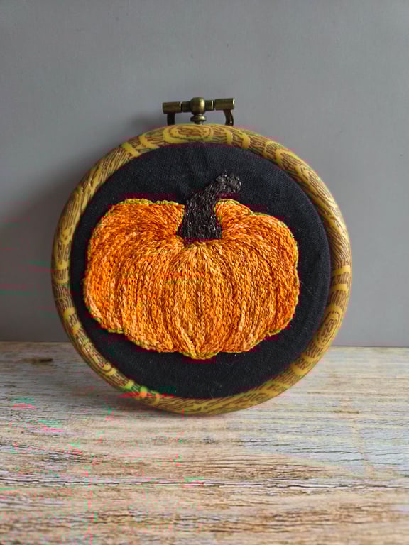 Pumpkin on black background