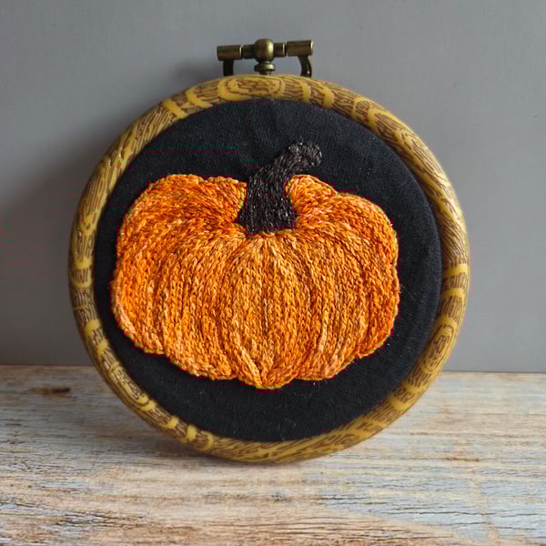 Pumpkin on black background