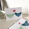 'Lovebirds' anniversary card