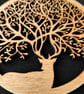 Tree-Stag - wooden wall hanging ornament - small - Image 2
