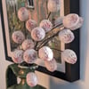 Perfectly Imperfect Ceramic Clover Flowers x 3, Muted Pink Meadow Red Clover
