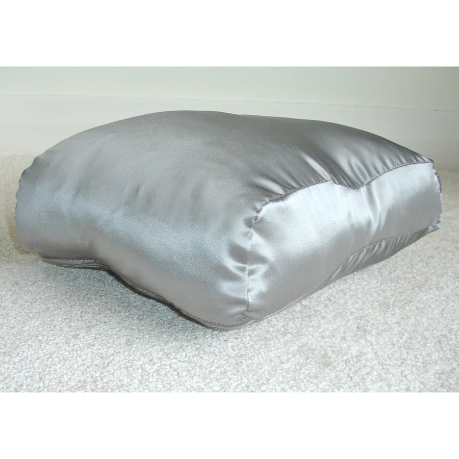 Tempur Orignal Travel Neck Pillow Cover Orthopaedic Mulberry Silk Grey