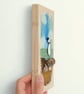 Handmade Puffin Wall Art, Coastal Pebble Picture, One-of-a-Kind Beach House Gift - Image 5