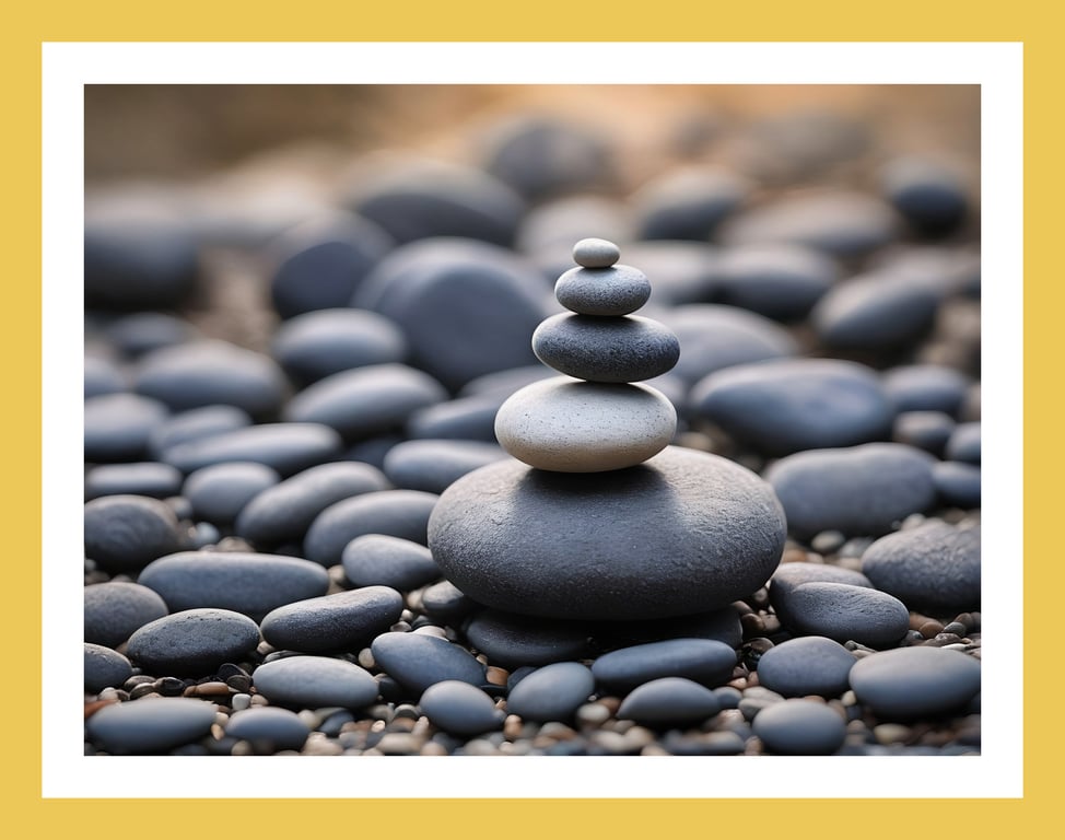 Zen Stones Greeting Card A5