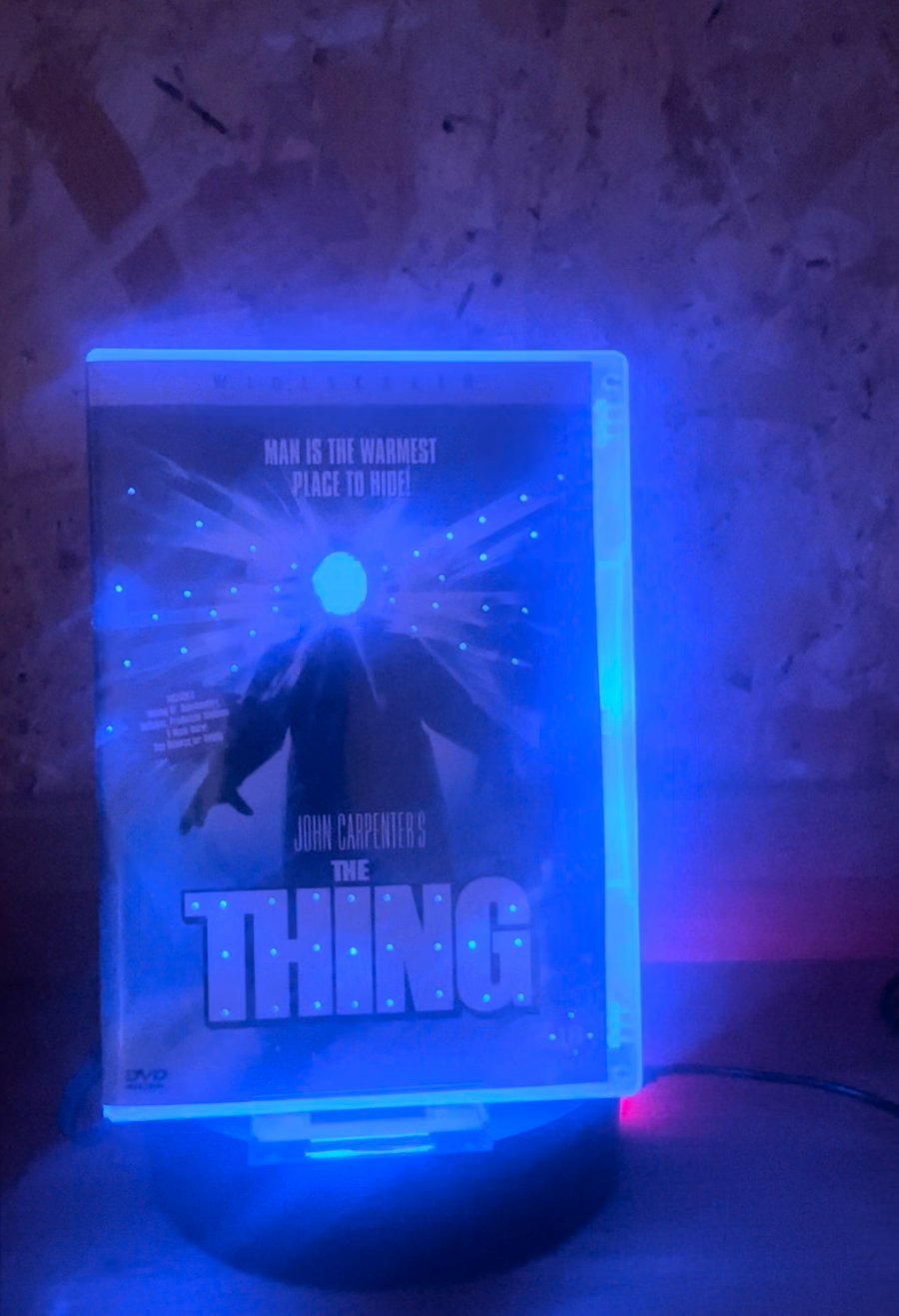 The Thing Multicolour Neon DVD Nightlight with Remote & Display Stand