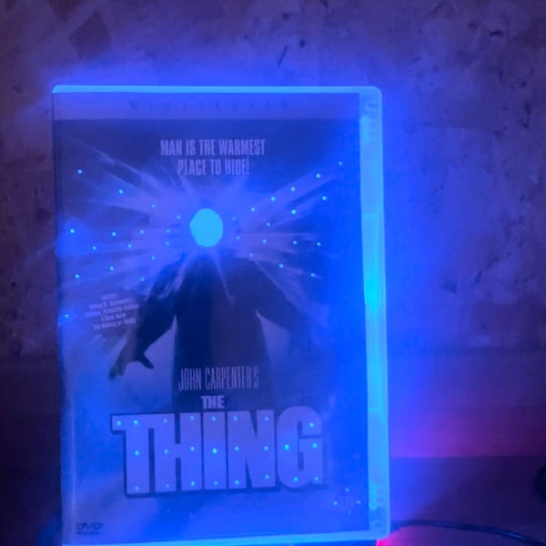 The Thing Multicolour Neon DVD Nightlight with Remote & Display Stand