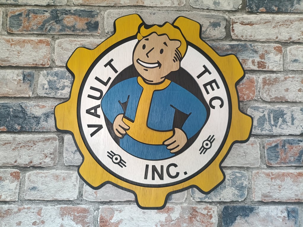 Fallout wooden sign 
