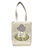 Wisteria Fairy House Tote Bag, Cream Bag with Fairy House Applique - Image 10