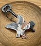 Barn Owl Wood Keyring