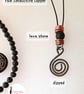 Spiral copper necklace, raw copper necklace, conductive necklace, Copper gift,