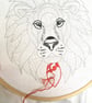 Lion Embroidery Kit - Embroidery Kit - Image 8