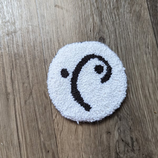 Moon Glyph 'Energy' Mug Rug Decor 