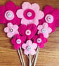 Hand made felt flower bunch  - Image 3