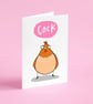 Rude bird cockrell card 