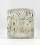 Curved Glass Panel - Wild Flowers in Neutral Tones