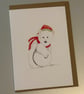 Polar Bear with Snowball A5 Greeting Cards 