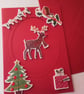Christmas card. Christmas craft drop. Reindeer. Ref 549