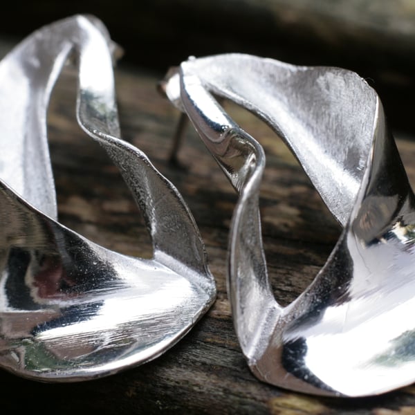  Silver Stud Earings, Sterling Silver Earrings, Silver Earrings