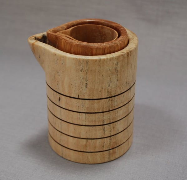 Trio of Tiny Jugs for Treen Collectors