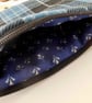 Coin purse Clergy tartan black and blue plaid  - Image 4