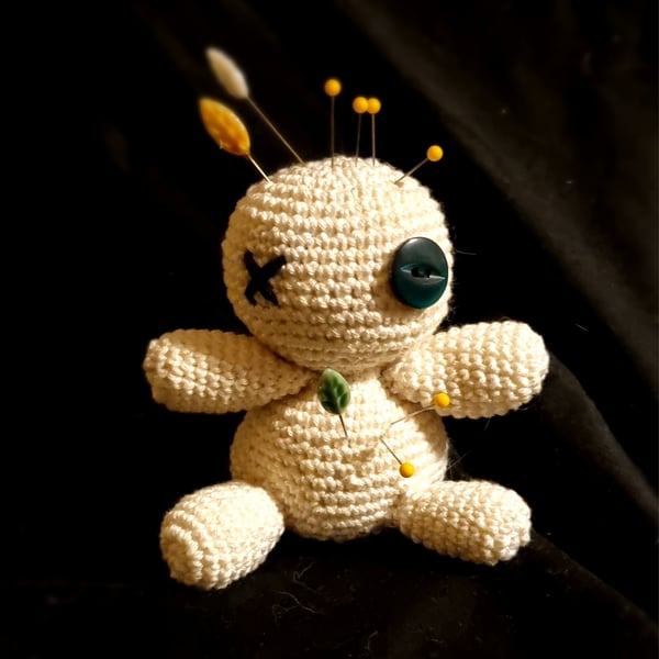 Voodoo Doll crocheted pin cushion