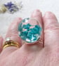 Real Flower Botanical Ring - Gypsophila Baby's Breath - Image 4