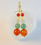 Mixed Gemstone Earrings In Autumn Shades - Handmade In Devon - Image 6