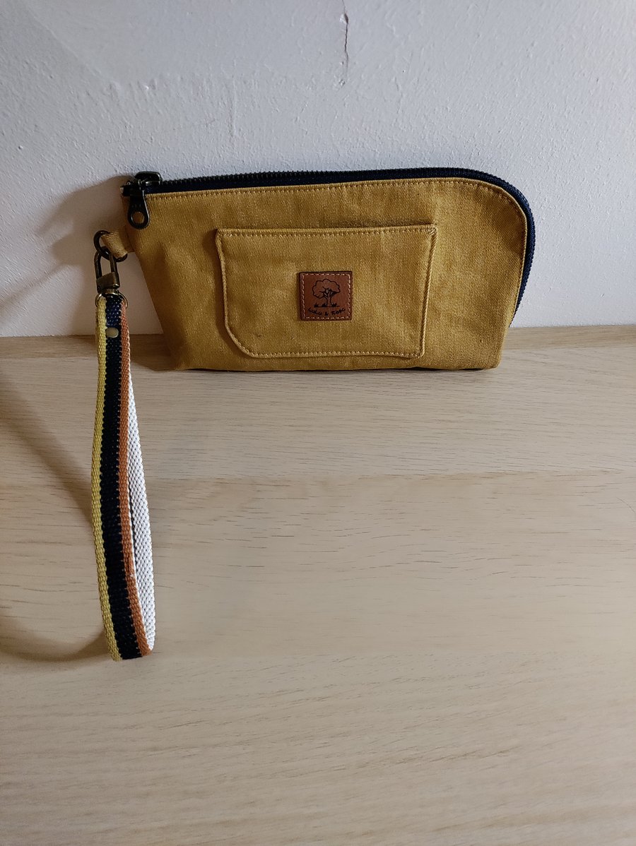 Denim Wristlet 